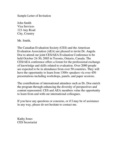Sample Invitation Letter for Us Visitor Visa