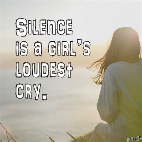 Don't bother yourself with sad thoughts. About a Girls Silence - Crayon