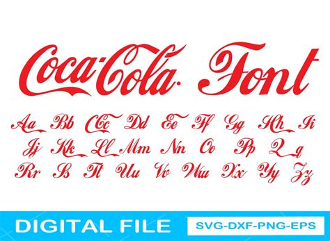 Coca Cola Font Svg Coca Cola Svg Calligraphy Svg Cursive Etsy