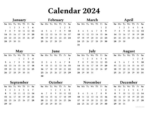 2024 Full Calendar Pdf Printable Worksheets - Feb 2024 Calendar Printable