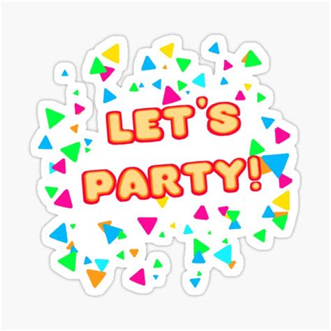Lets Party Toy Chicas Bib Sticker By Uwuno Redbubble