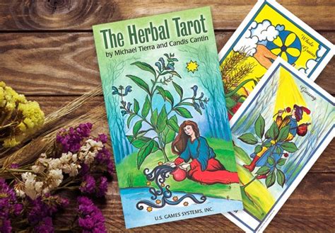 Herbal Tarot Deck With Guidebook Botanical Tarot Card Deck Etsy