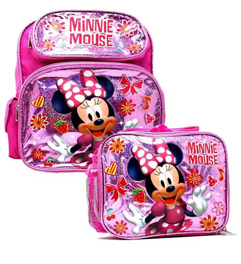 Disney Disney Minnie Mouse Girls 12 Canvas Pink School Backpack W