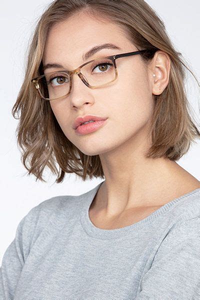 crane rectangle brown striped full rim eyeglasses eyebuydirect glasses for oval faces