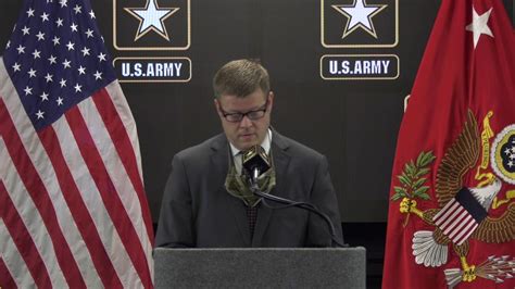 Army Secretary Ryan Mccarthy Held A Press Conference During A Two Day