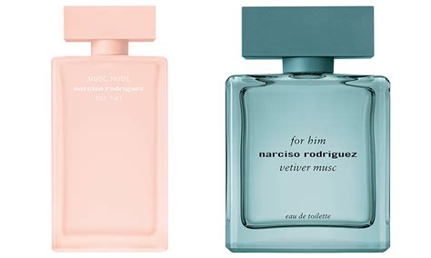 Narciso Rodriguez Presenta For Her MUSC NUDE For Him VETIVER MUSC