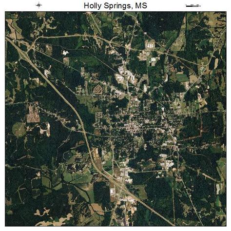 Aerial Photography Map Of Holly Springs Ms Mississippi