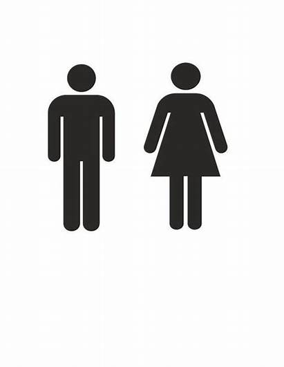 Vinyl Bathroom Restroom Sign Mens Womens Decal
