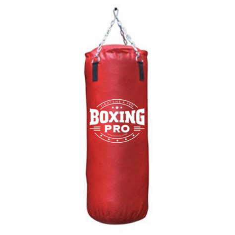 Punching Bag Boxing Pro Challenger 100cm Red
