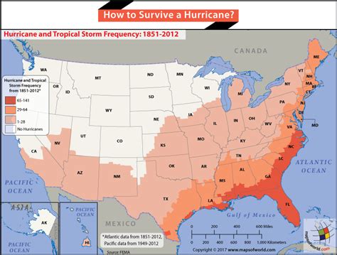 Usa Map Highlighting Hurricane Prone Regions Answers
