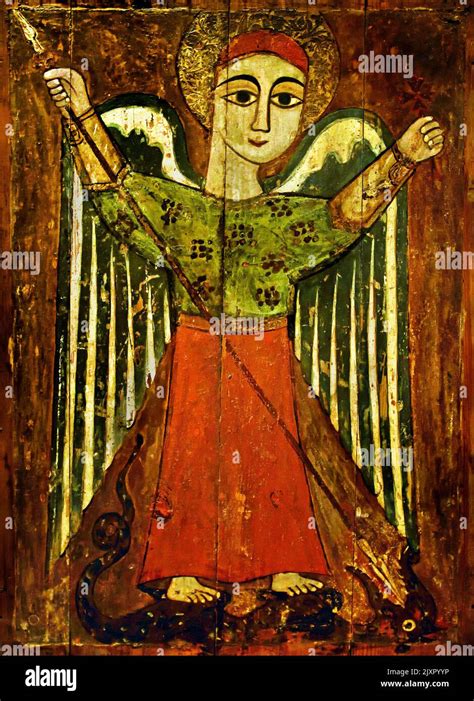 Coptic Icon Of St Michael The Archangel 17th Century Byzantine And