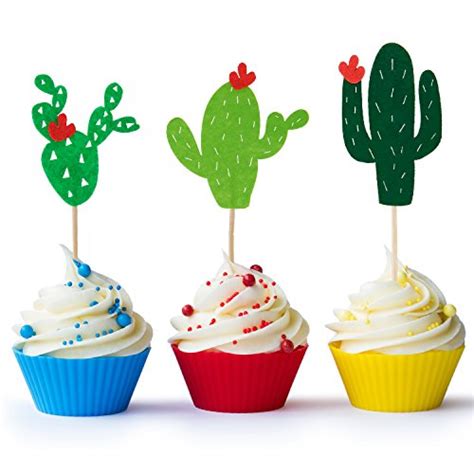 Check spelling or type a new query. Maxdot 48 Pieces Cactus Cupcake Toppers for Cake ...
