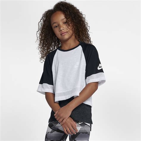 Nike Sportswear Older Kids Girls Short Sleeve Crop Top