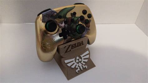 Nintendo Switch Enhanced Pro Controller Stand Zelda Gold Etsy Uk
