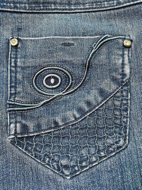 Jeans Back Pocket Background Stock Photo Image Of Pants Textile