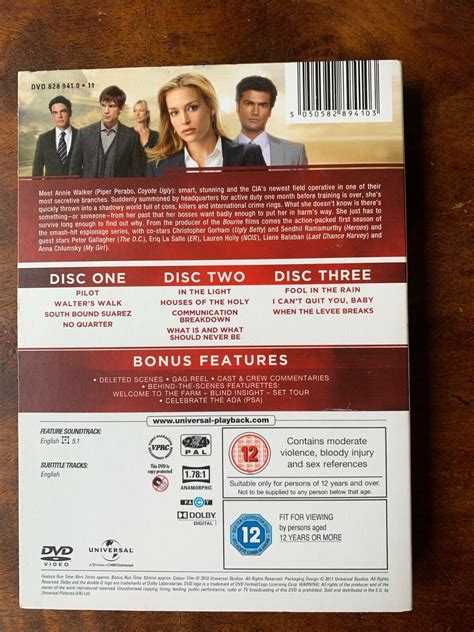 Covert Affairs Season 1 Dvd Box Set Us Tv Spy Series W Piper Perabu