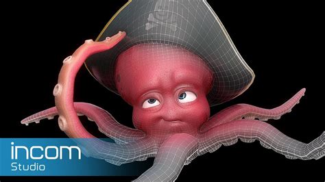 3d Modeling Character Cartoon Octopus With Autodesk Maya