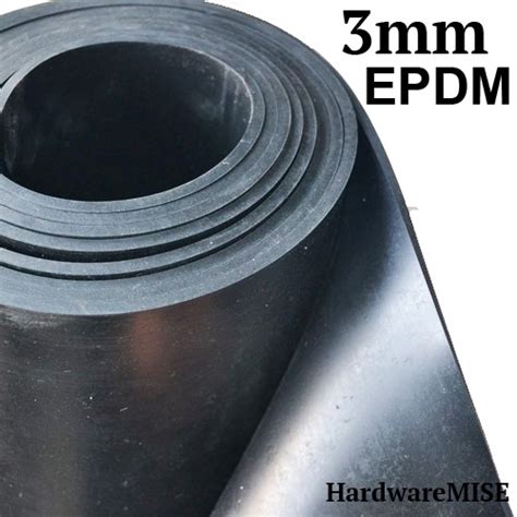 Epdm Rubber Sheet 3mm Thick Black Colour 14m Width Shopee Malaysia