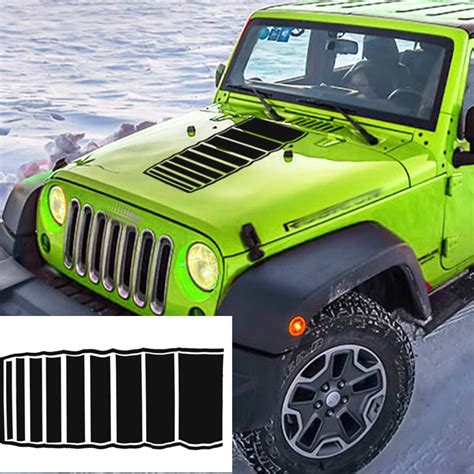 Car Hood Sticker For Jeep Jk Tj Yj Auto Stripes Vinyl