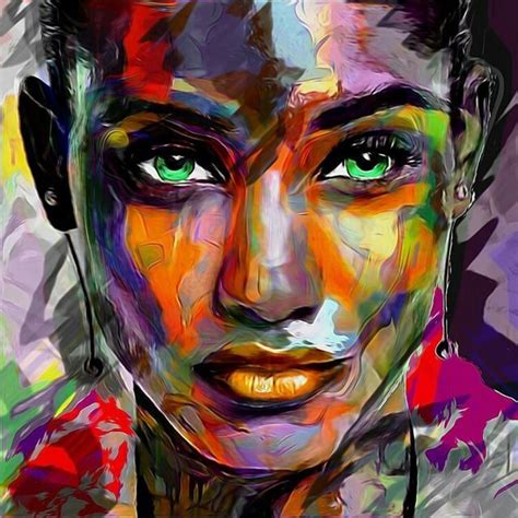 Abstract Portrait Painting Artists Bornmodernbaby
