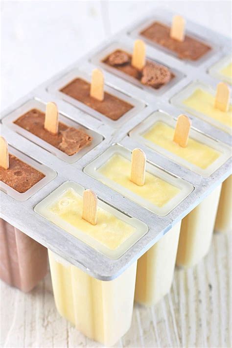 Vanilla And Chocolate Homemade Ice Cream Bars • Now Cook This