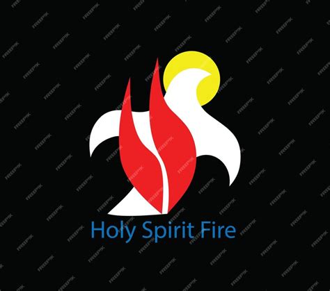 Premium Vector Holy Spirit Fire Line Art Vector Silhouette Design
