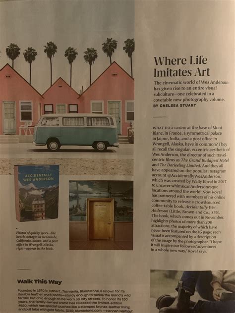 Accidentally wes anderson, the book. Featured in Travel + Leisure magazine: new Accidentally ...