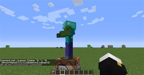 The odds of finding, say, a zombie with even one piece of diamond armor have always been exorbitantly rare. How Do I Spawn A Zombie Wearing A Helmet Arqade