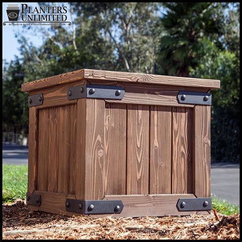 The boxes themselves create a tiered ombre effect, as they have different heights and colors. Rustic Planter, Barnwood Planters, Large Wood Planters ...