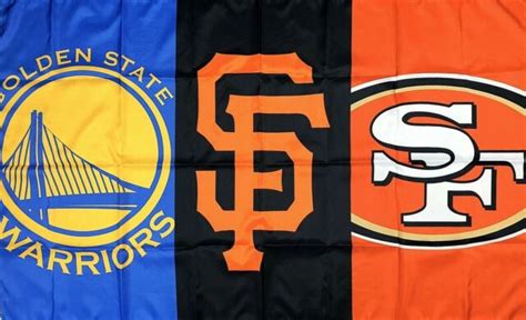 Golden State Warriors San Francisco Giants 49ers Flag 3x5 Ft Banner Man