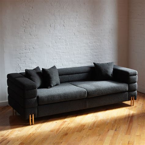 Stunning Boucle Modern Sofa Aptdeco