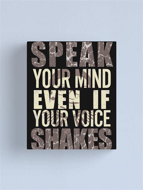 Speak Your Mind Even If Your Voice Shakes Notorious Rbg Ruth Bader Ginsburg Canvas Print By