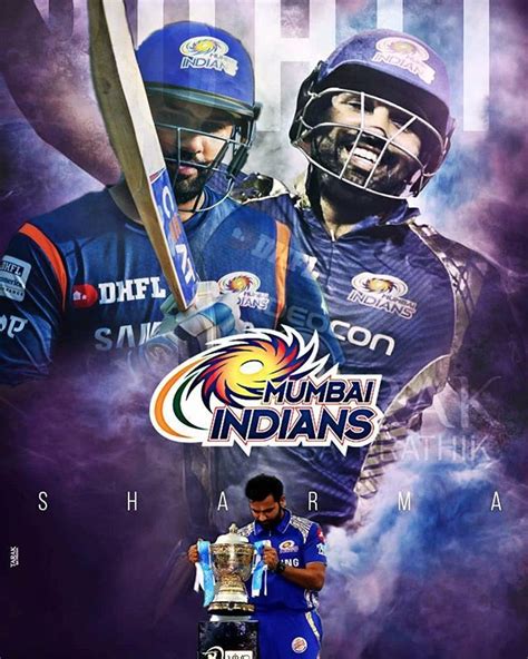 Rohit Sharma Mumbai Indians Mumbai Indians Ipl Cricket Wallpapers