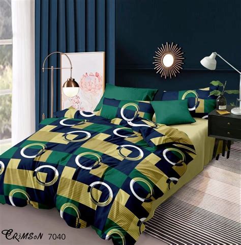 Multicolor Printed Glace Cotton Double Bedsheet Rs 200piece Id