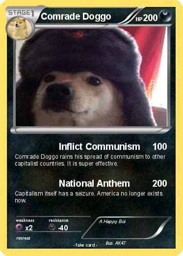 Pokémon Comrade Doggo 3 3 Inflict Communism My Pokemon Card