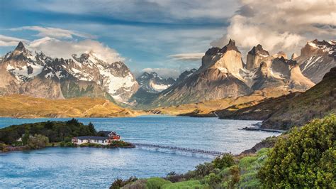 Wallpaper Chile Patagonia National Park Lake House Mountains