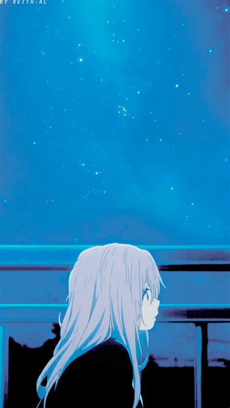 Pin By Ren On Couple Wall Blue Anime Anime Background Anime Wallpaper