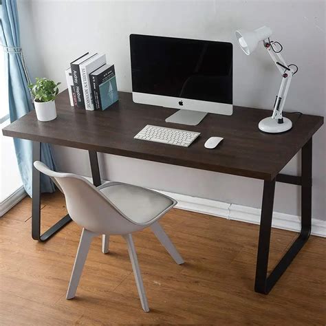 Simple Modern Style Writing Desk With Metal Legs Works As Office Desk