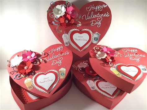 Heart shaped gift box with pink ribbon on grey. Heart Shaped Box for Homemade Candy - Personalized ...