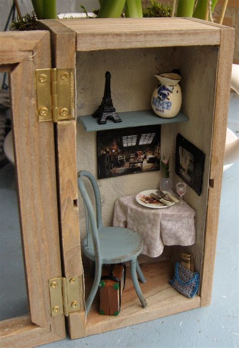 Vitrine Miniature Miniature Rooms Miniature Crafts Miniature Houses