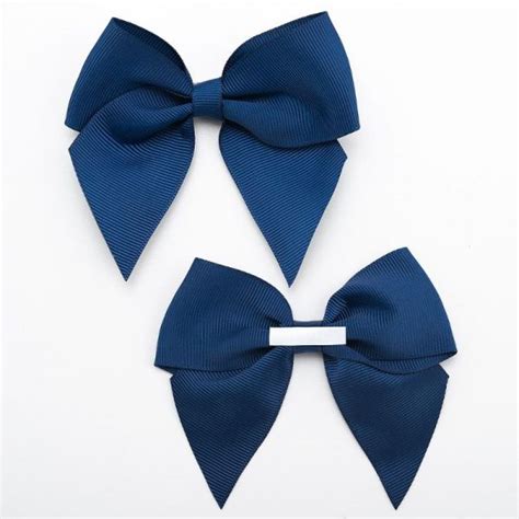 Navy Blue Self Adhesive Grosgrain Bows Cm Wide Favour This