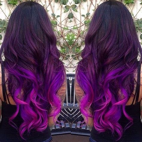 25 Red Blue And Purple Ombre Hair Colors To Shine