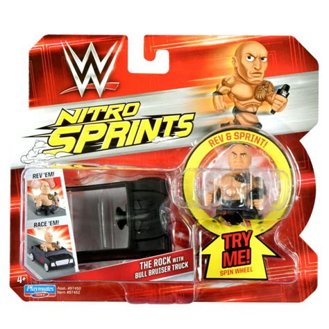 The Rock Wwe Nitro Sprints Toy Wrestling Car