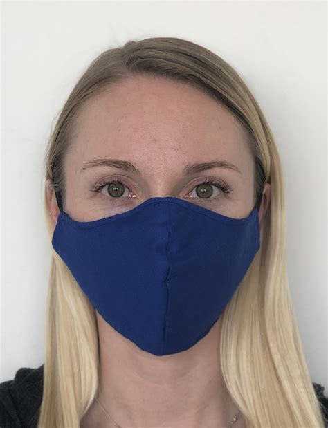 royal blue cotton face mask jkinis