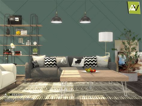 Ullery Living Room By Artvitalex At Tsr Sims 4 Updates