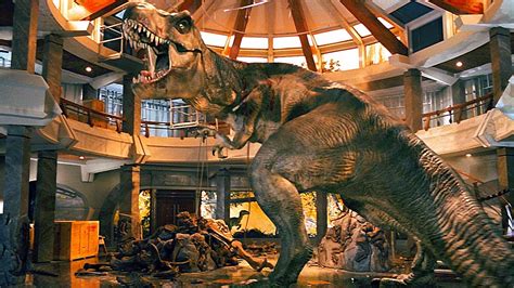 T Rex Vs The Raptors Scene Jurassic Park 1993 Movie Clip Hd Youtube