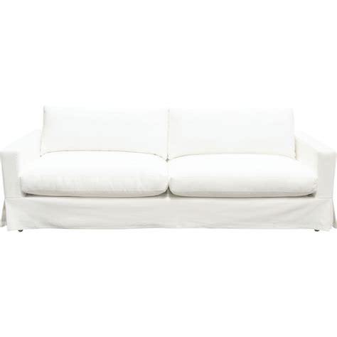 Diamond Sofa Savannahsowh Savannah Slipcover Sofa In White Natural Linen