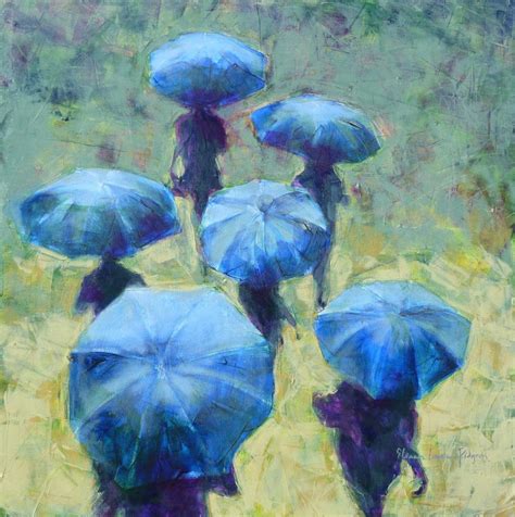 Color Intensity Is Easy To Find In Blue Umbrellas By Eleanor Lowden