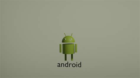 Artstation 3d Android Logo