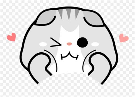 Cat Kawaii Cute Gato Chibi Tierno Blush Sonrojo Animal Picsart